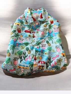 Tropical Print Dog Shirt  ■ Final Price